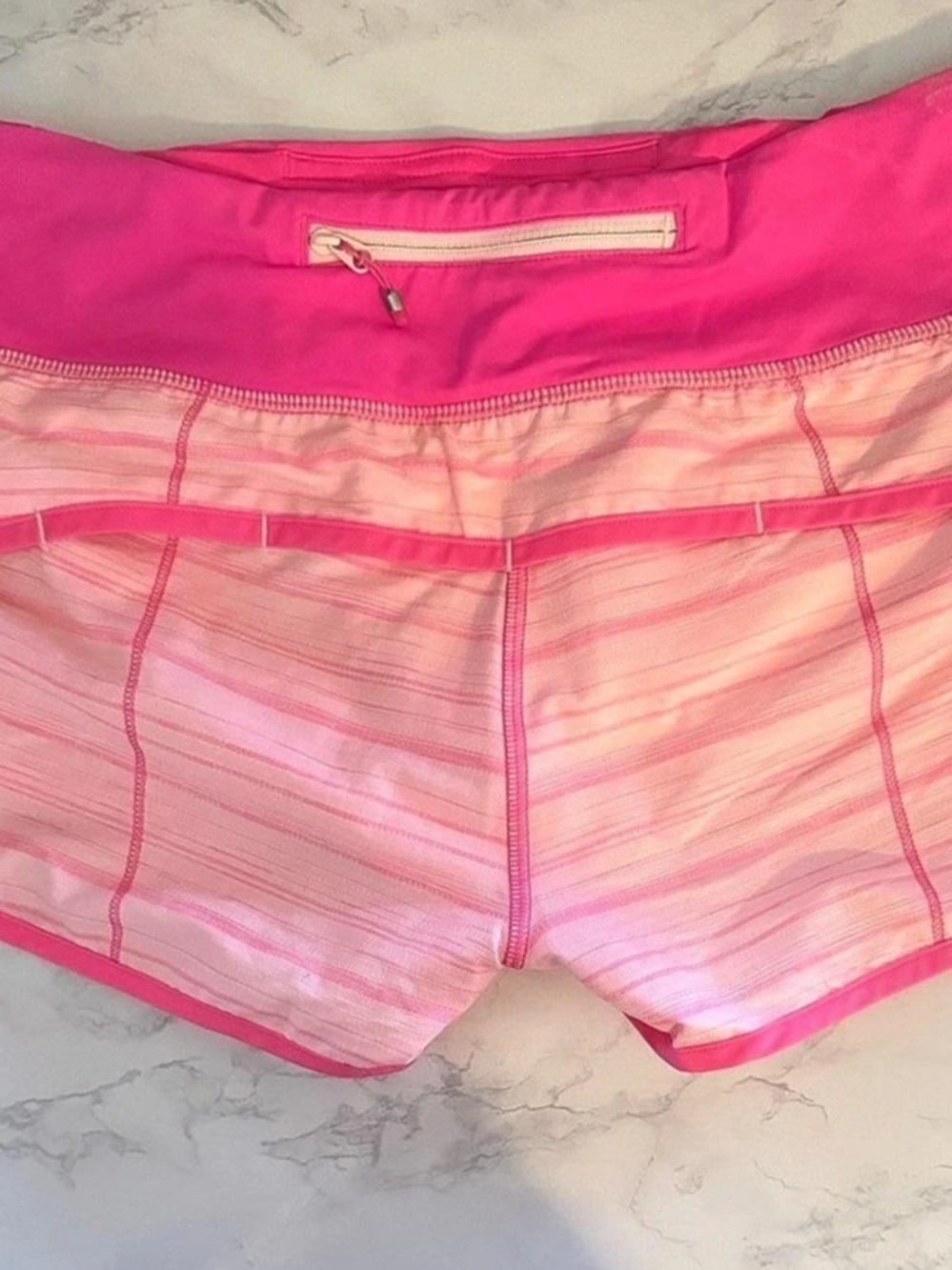 lululemon Speed Up Short Long *Woven Pink Athletic Running Shorts Size 4